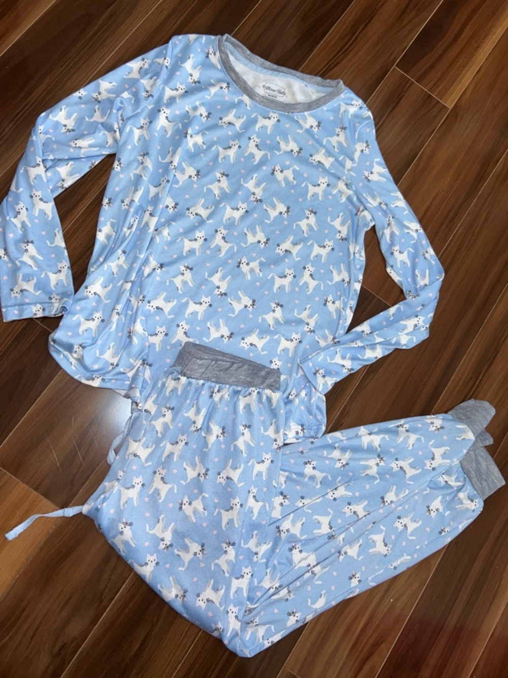 Medium Pillow Talk pajama set cats